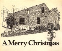 1977 Pittam Christmas card - The Old Homestead