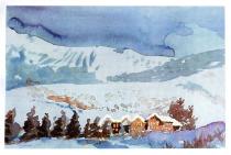 Colorado Snowscene On the Blue River - 2001 Christmas card